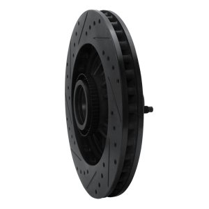 Ford Expedition Brake Rotor (1) - Front Right - R1 Concepts - Drilled & Slotted - Black - `97-`00